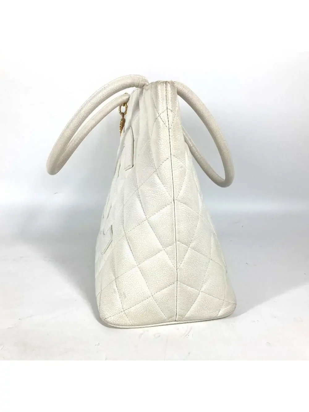 Chanel Medallion Tote Quilted Caviar #309798C13B